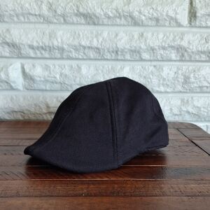 Boston Scally Co Flat Black Hat Small 100% Cotton